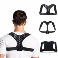 Adjustable Posture Corrector Spine Back Shoulder Support Corrector Band Upper Back Brace Correction Prevents Humpback Unisex