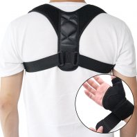 Adjustable Back Posture Corrector Spine Back Shoulder Lumbar Brace Support Belt Posture Correction Prevents Slouching