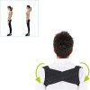 Light Weight Adjustable Posture Corrector Corset Back Brace Relieves Neck Back and Spine Pain Improves Posture (Black)