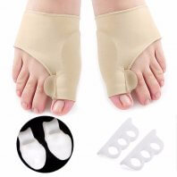 3 Pairs Spandex Bunion Corrector Gel +Bunion Orthosis Corrector+Silicone Toe Separator Protector Hallux Valgus Set