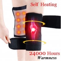 Self Heating Knee Pads Magnetic Knee Brace Therapy Support Belt Massager 1 Pair
