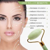 Double Natural Head Facial Massage Roller Jade Face Slimming Body Head Neck Nature a Device Drop Shipping