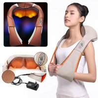 Electrical Massagem Electrical Shiatsu Neck Shoulder Infrared Heated Kneading Massager Car/Home for Health Care