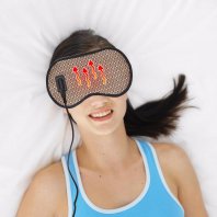 Electric Heating Tourmaline Eye Massager Far Infrared Negative Anion Eyes Facial Germanium Mask Relaxation With USB cable