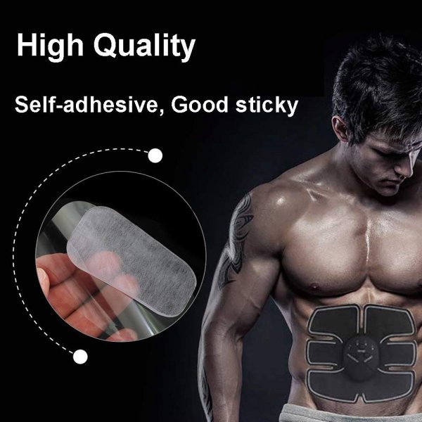 50PCS EMS Gel Pads Replacement Pads ABS Abdominal Stimulator