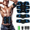 Ems Wireless Abdominal Arm Muscle Stimulator Smart Electric Six-pack Abs Trainer Fitness Muscles Electrostimulator Hips Trainer
